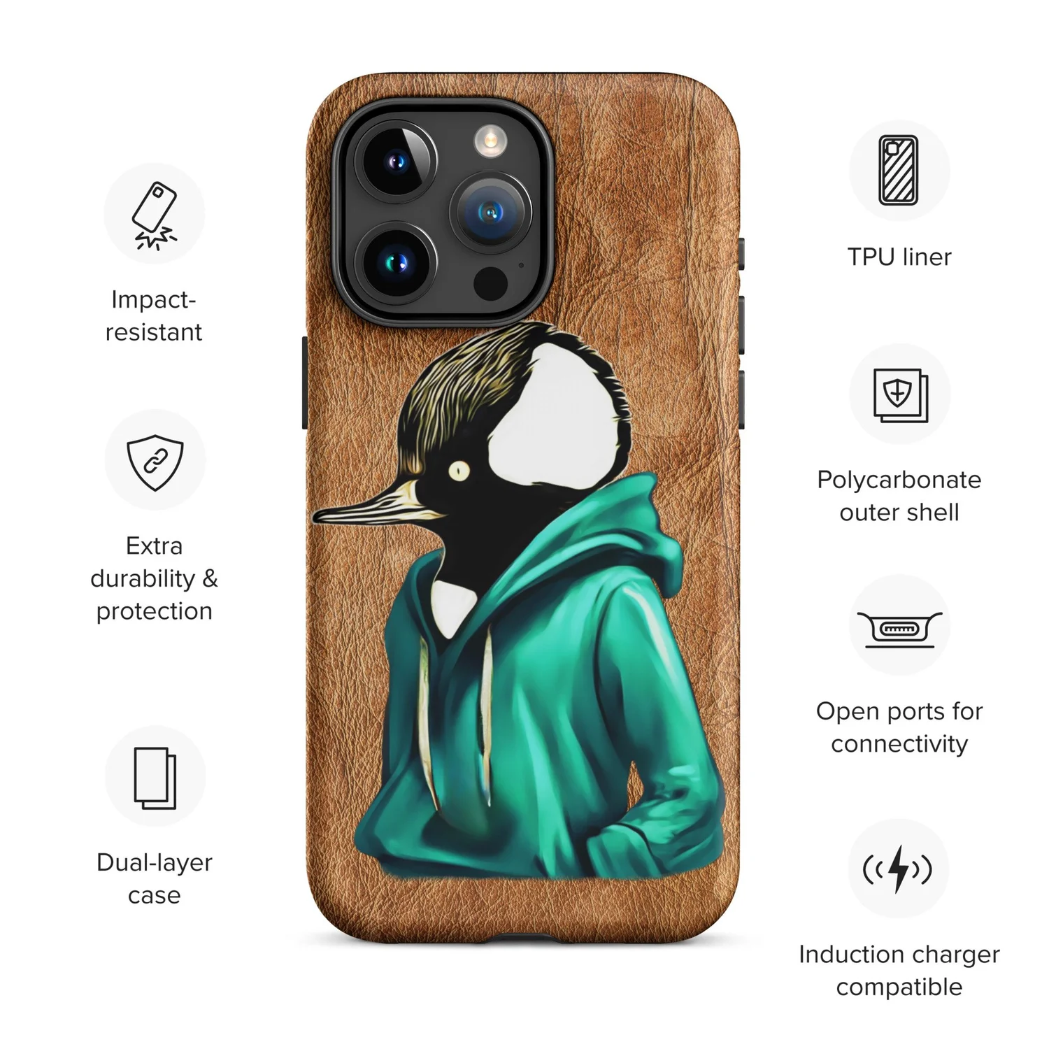 Hoodie in Da Hood iphone case