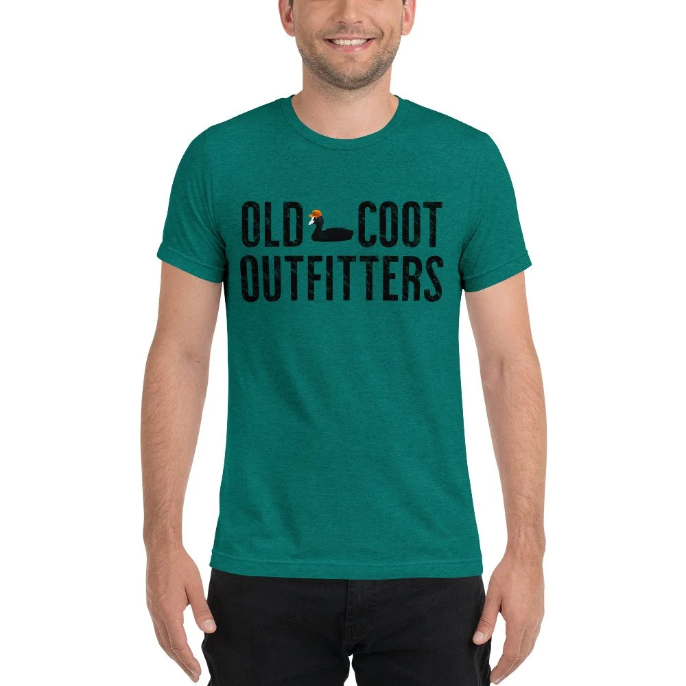 Old Coot Outfitters graphic tee.